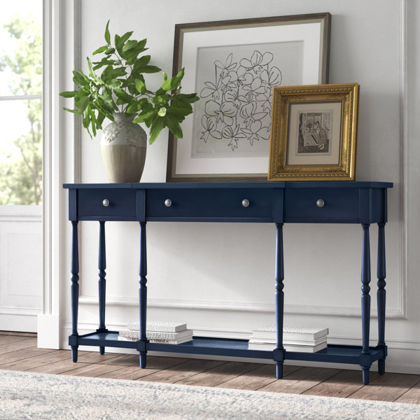 Navy blue deals sofa table